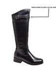 Venice 2-in-1 Stylish Leather Dress Boots with Versatile Looks and Exceptional Comfort
