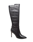 London Sleek Leather Dress Boots for Slim Calves