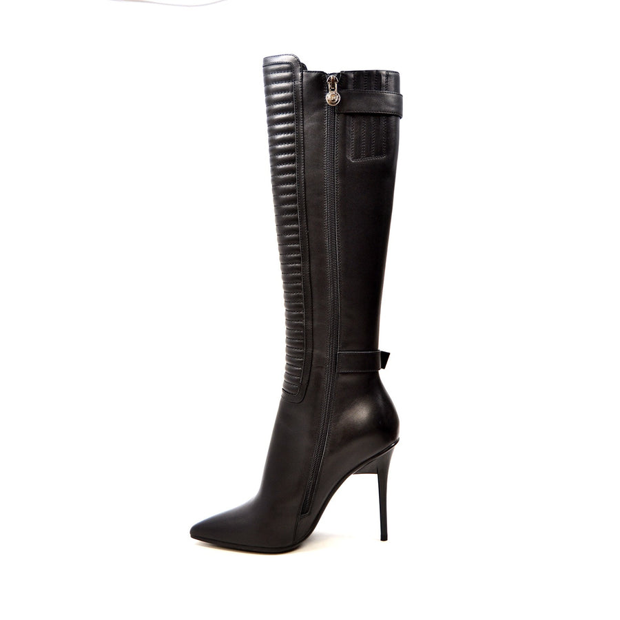 Jennifer Leather Extra Slim Dress Boots