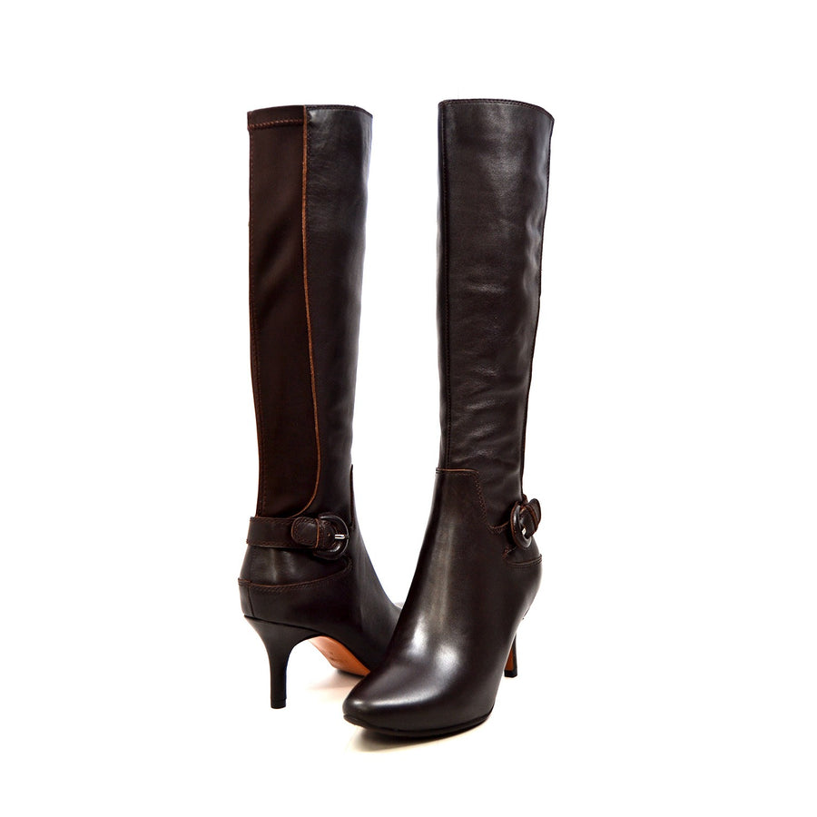Solemani Rochelle Leather Heel Dress Boots - Stylish and Versatile