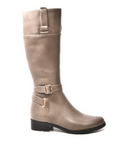 Gabi Grey Leather Riding Boots - Stylish and Versatile for Any Occasion